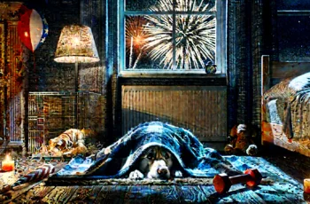 Dicas para manter seu cachorro calmo durante tempestades